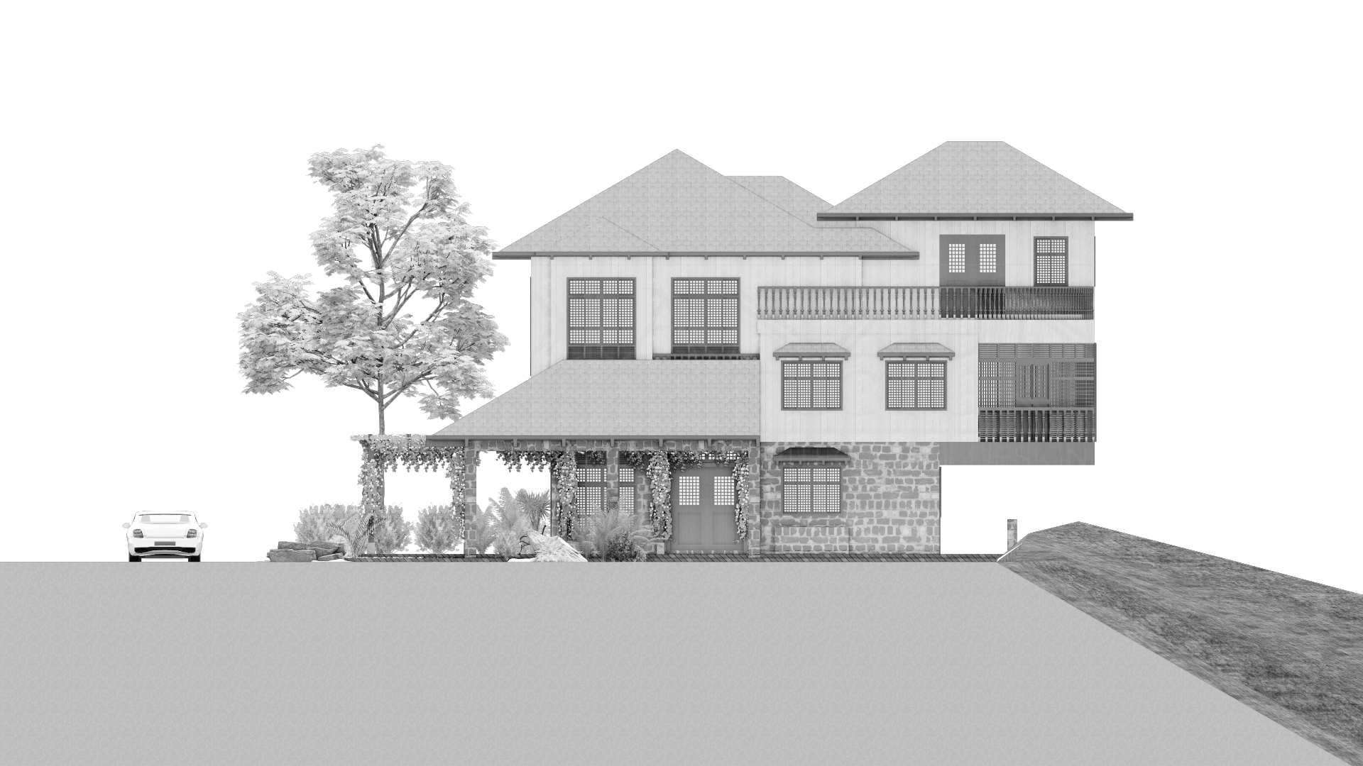 RIGHT SIDE ELEVATION